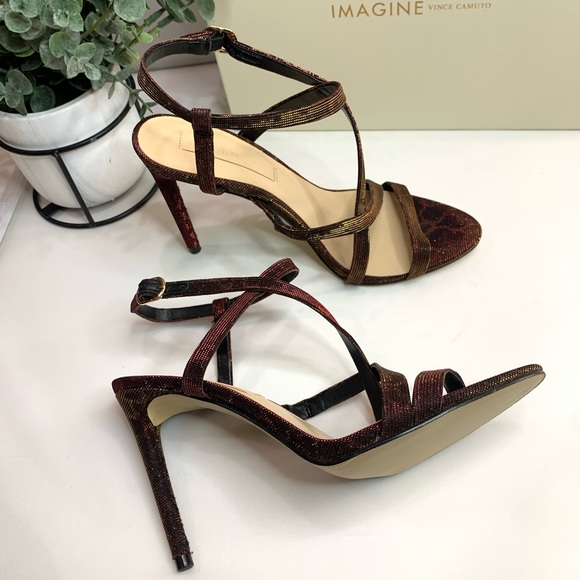 Imagine by Vince Camuto woman Ramsey Strappy Sandal Holo leopard fabric - Picture 8 of 11